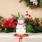 Glitzhome® 6.5" Christmas Santa & Snowman Stocking Holder Set